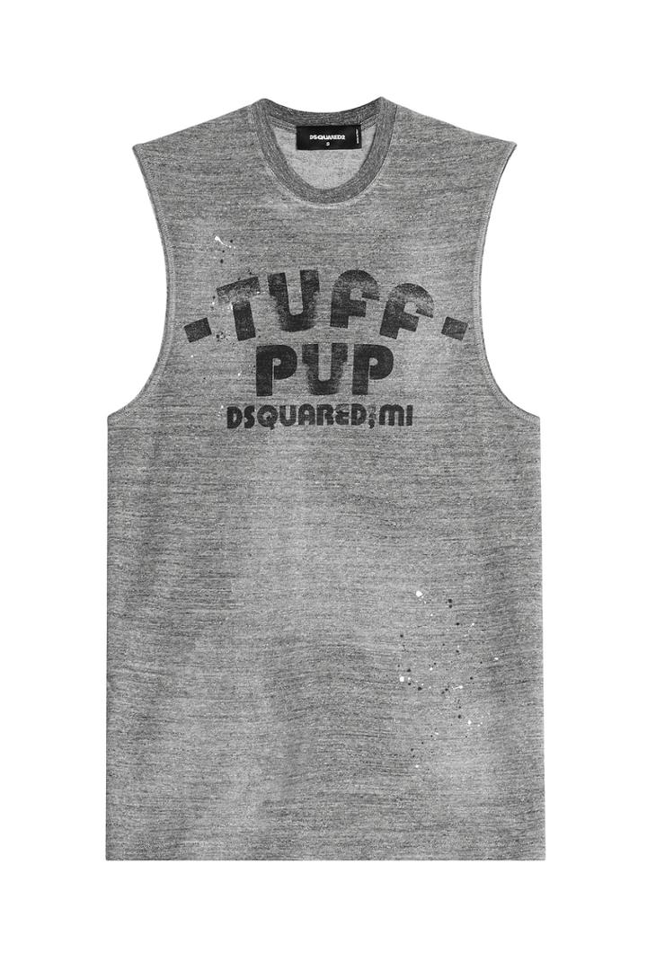 Dsquared2 Dsquared2 Printed Cotton Tank - Grey