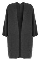 Vince Vince Reversible Wool Cardigan With Cashmere - Grey