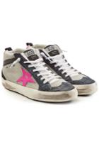 Golden Goose Deluxe Brand Golden Goose Deluxe Brand Mid Star Sneakers With Suede And Leather