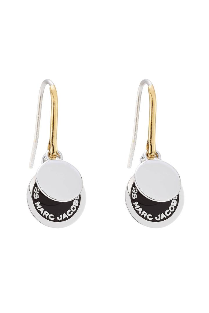 Marc Jacobs Marc Jacobs Logo Charm Earrings - Silver