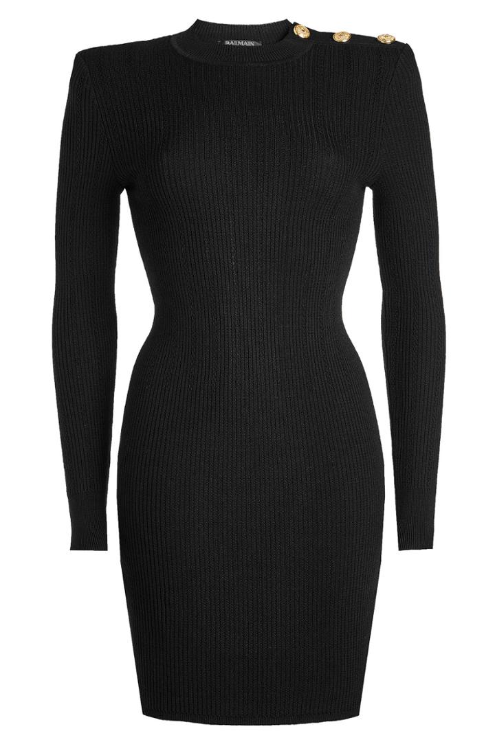 Balmain Balmain Wool Mini Dress