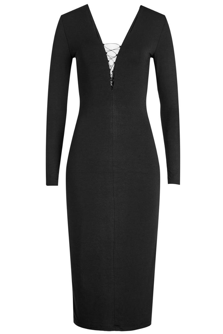 T By Alexander Wang T By Alexander Wang Dress With Lace-up Detail