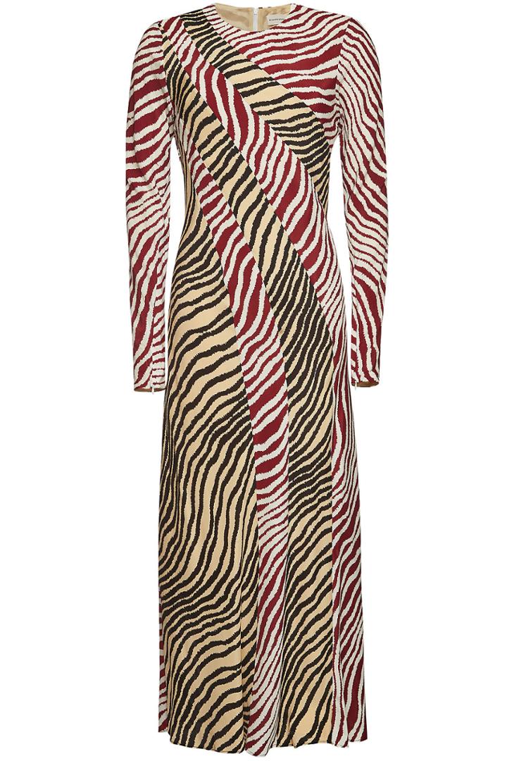 By Malene Birger By Malene Birger Traci Printed Maxi Dress With Silk