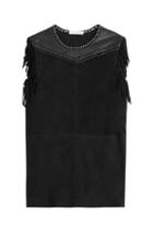 Iro Suede Dress With Leather Fringe And Eyelets