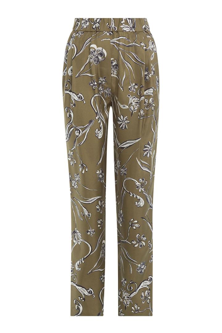 3.1 Phillip Lim 3.1 Phillip Lim Printed Silk Harem Pants - Green