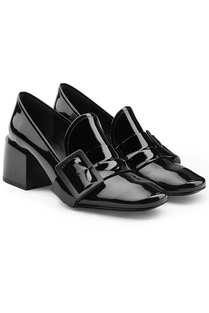 Jil Sander Jil Sander Patent Leather Loafer Pumps