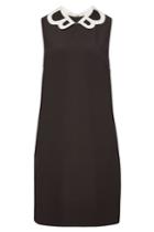 Boutique Moschino Boutique Moschino Dress With Contrast Round Collar
