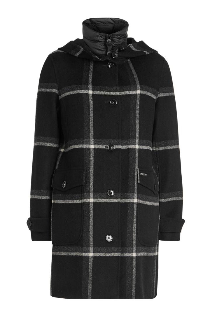 Woolrich Woolrich Marcy Wool Coat With Quilted Vest