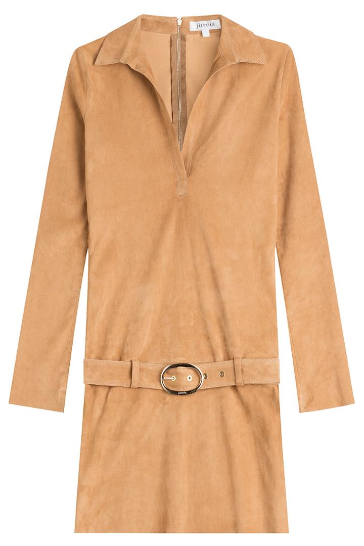 Jitrois Jitrois Suede Dress - Camel