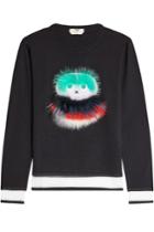 Fendi Fendi Wool Sweatshirt With Fur