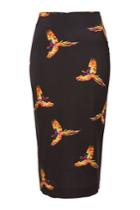 Diane Von Furstenberg Diane Von Furstenberg Printed Silk Midi Skirt