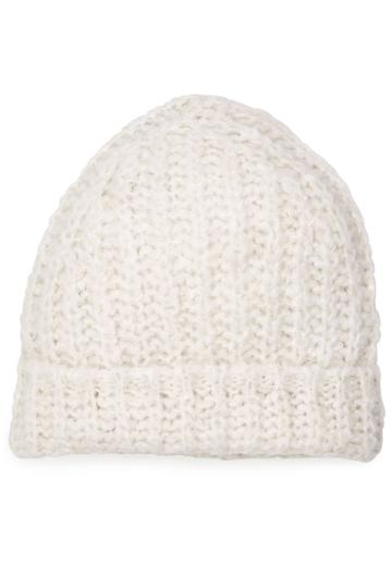 81 Hours By Dear Cashmere 81 Hours By Dear Cashmere Hat With Alpaca And Merino Wool - White