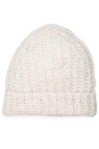 81 Hours By Dear Cashmere 81 Hours By Dear Cashmere Hat With Alpaca And Merino Wool - White