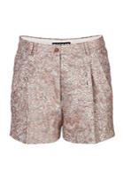 Rochas Rochas Metallic Jacquard Shorts - Mauve