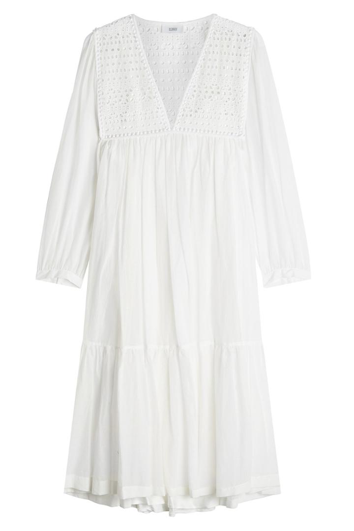 Closed Closed Cotton Dress With Cut Out Pattern