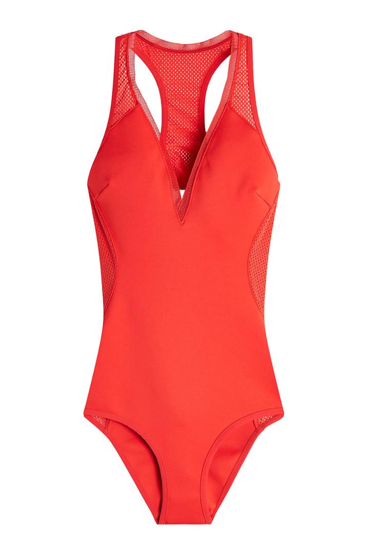 Stella Mccartney Stella Mccartney Neoprene And Mesh Swimsuit