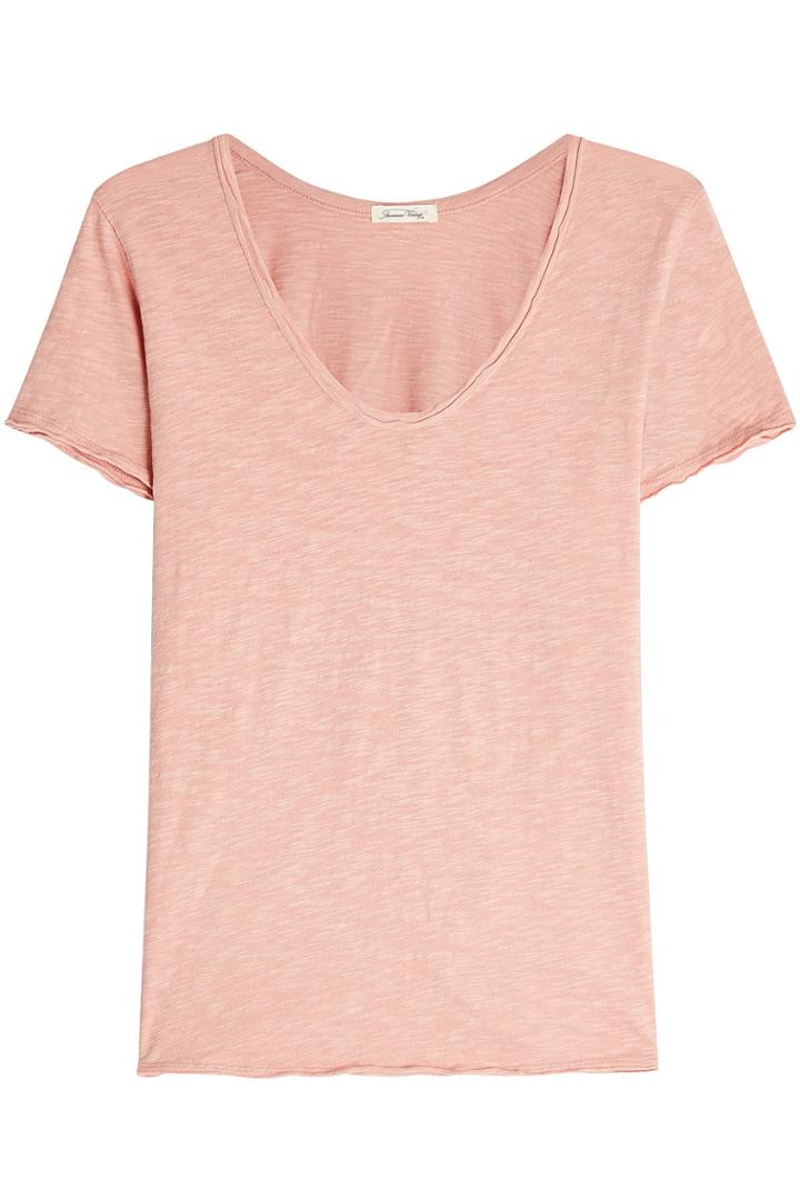 American Vintage American Vintage Scoop Neck Cotton T-shirt