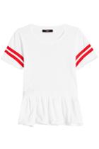 Steffen Schraut Steffen Schraut Cotton Top With Striped Sleeves
