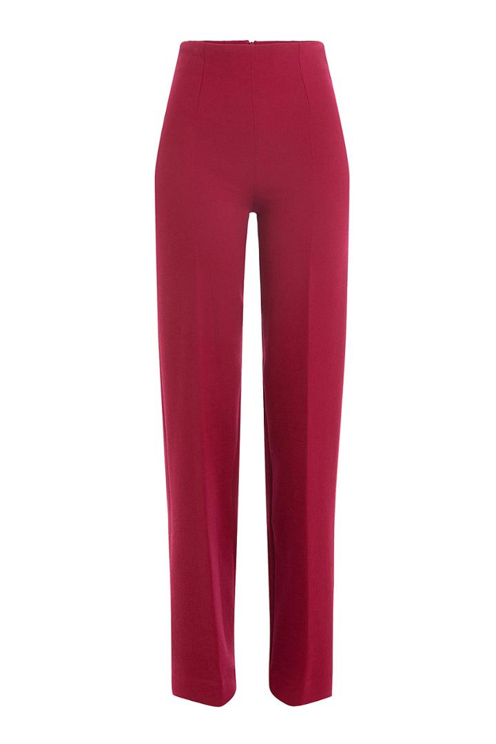 Emilia Wickstead Emilia Wickstead Wide Leg Wool Pants - Red