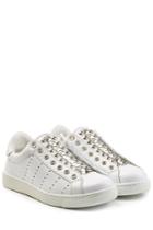Dsquared2 Dsquared2 Leather Sneakers With Studs - White