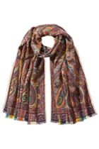 Etro Etro Cashmere Printed Scarf With Silk - Pink
