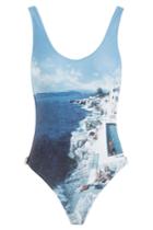 Orlebar Brown Orlebar Brown Roc Pool Photographic Signature Cutaway One-piece - Multicolored