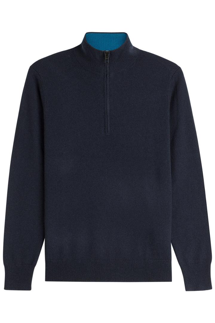 Burberry London Burberry London Zip Front Cashmere Pullover