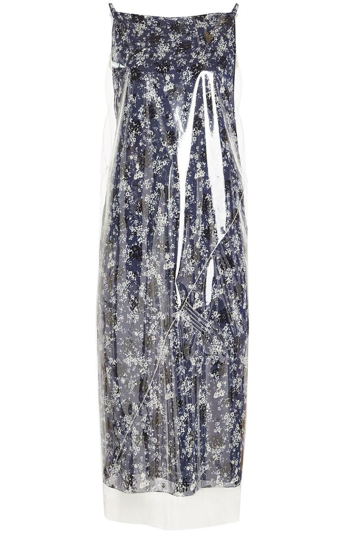 Calvin Klein 205w39nyc Calvin Klein 205w39nyc Printed Dress With Transparent Overlay