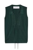 Carven Carven Knit Tank With Drawstring Ties