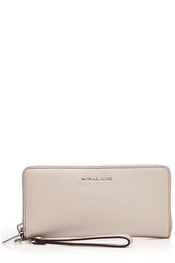 Michael Michael Kors Michael Michael Kors Leather Zip-around Wristlet Wallet