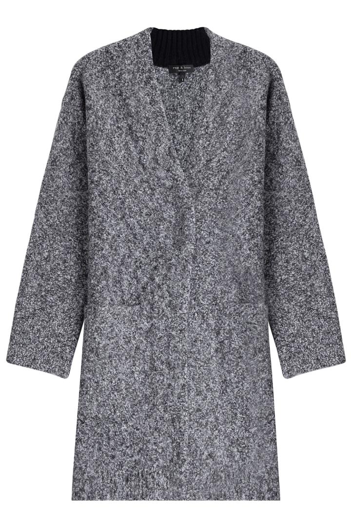 Rag & Bone Rag & Bone Merino Wool Cardigan - Grey