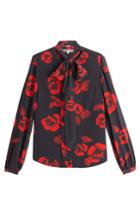 Mcq Alexander Mcqueen Mcq Alexander Mcqueen Printed Silk Blouse - Red