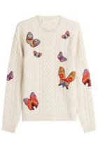 Valentino Valentino Butterfly Embroidered Pullover - Multicolored
