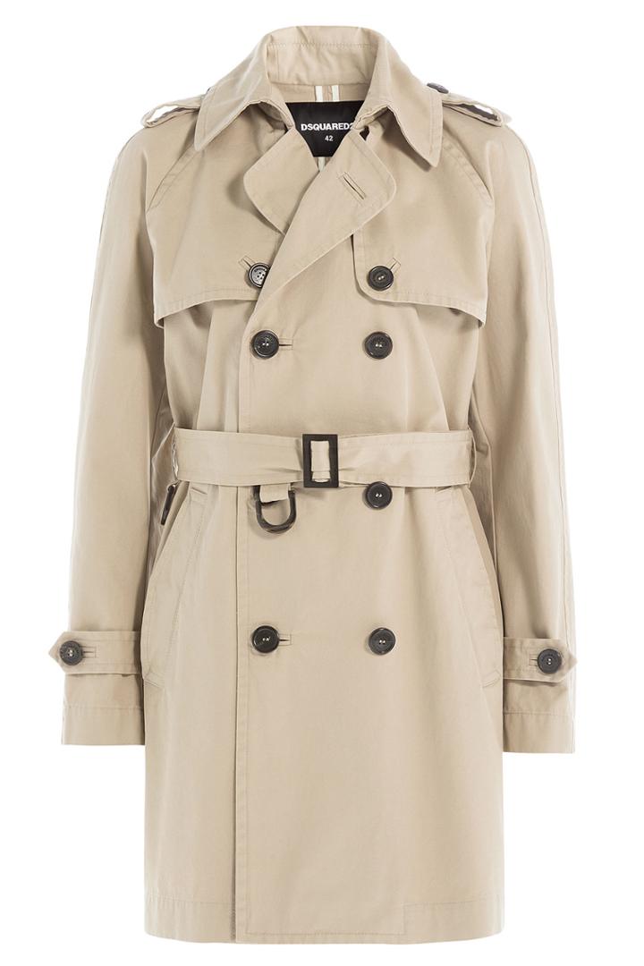 Dsquared2 Dsquared2 Cotton Trench Coat - Beige