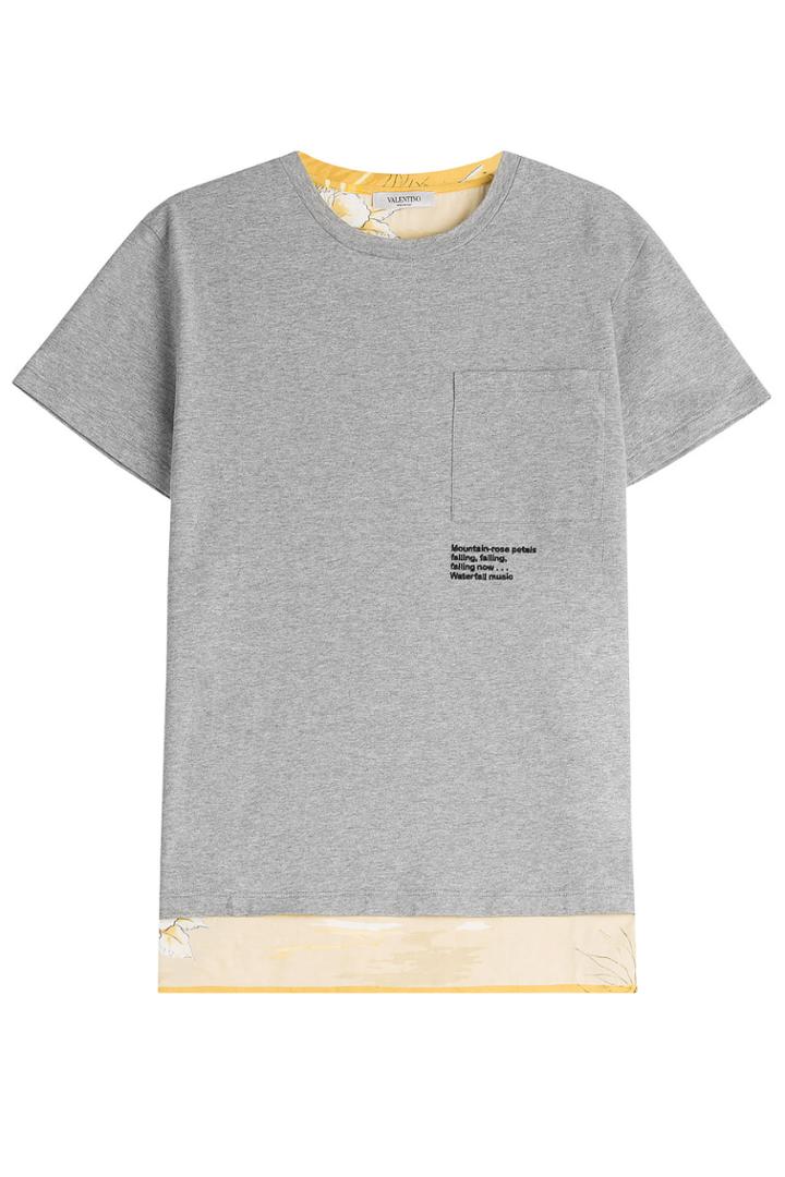Valentino Valentino Cotton Jersey T-shirt With Contrast Printed Back