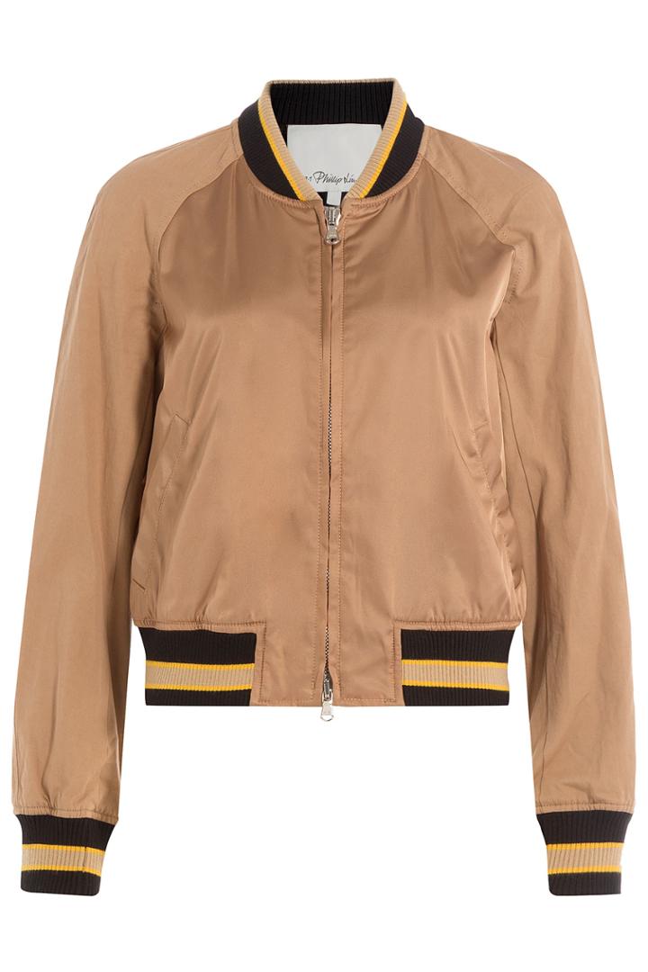 3.1 Phillip Lim 3.1 Phillip Lim Satin Bomber Jacket - Beige