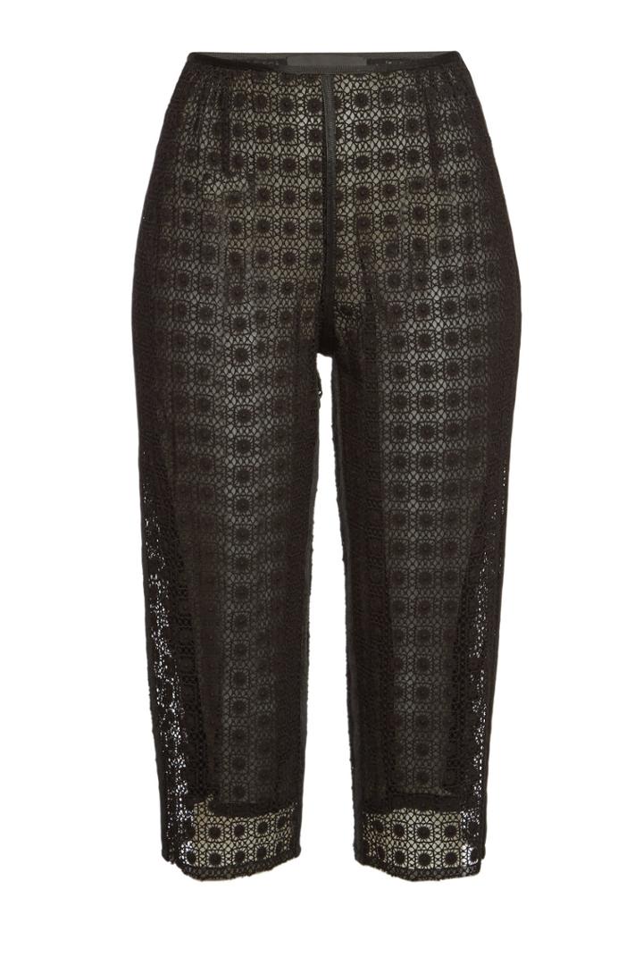 Marc Jacobs Marc Jacobs Cropped Pants With Silk And Cotton