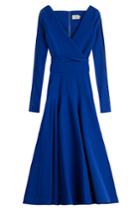 Preen Preen Midi Dress With Cut-out - Blue