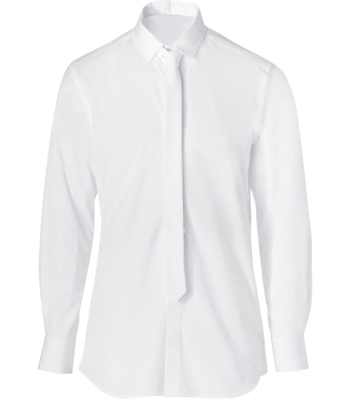Neil Barrett White Cotton Shirt With Tie