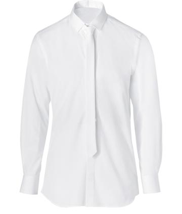 Neil Barrett White Cotton Shirt With Tie