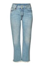 R13 R13 Bowie Straight Leg Jeans With Distressed Detail