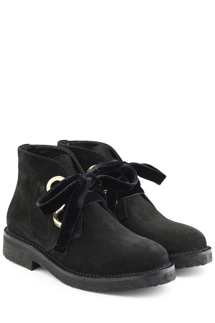 Rupert Sanderson Rupert Sanderson Suede Boots With Velvet Laces