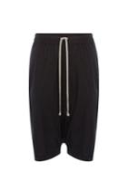 Rick Owens Men Rick Owens Men Cotton Harem Shorts - Black