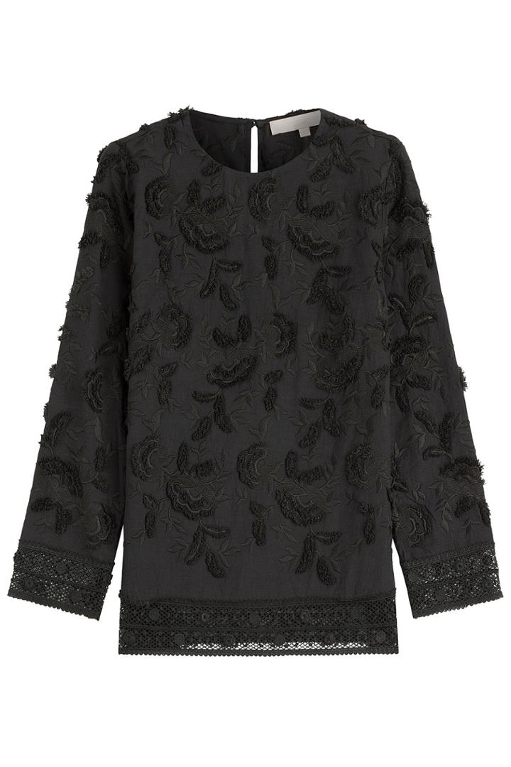 Vanessa Bruno Vanessa Bruno Embroidered Cotton Tunic - Black