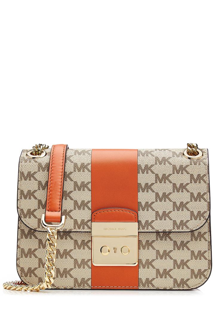 Michael Michael Kors Michael Michael Kors Sloan Center Stripe Shoulder Bag