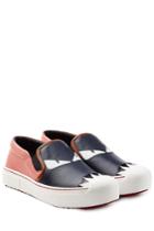 Fendi Fendi Leather Slip-on Sneakers - Multicolor