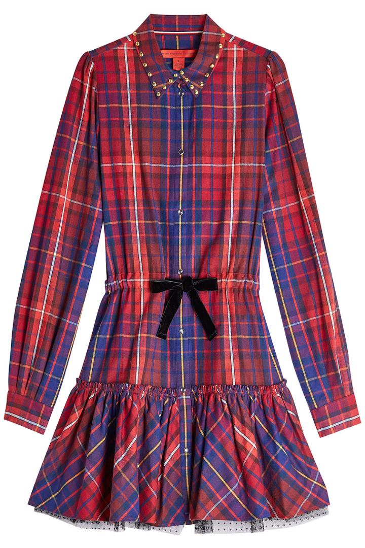 Hilfiger Collection Hilfiger Collection Cotton Mini Dress With Tulle