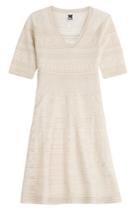 M Missoni M Missoni Metallic Knit Dress - White