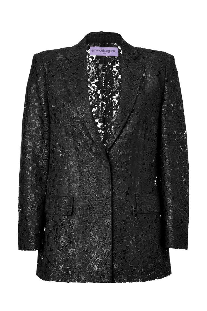 Emanuel Ungaro Emanuel Ungaro Lace Boyfriend Blazer