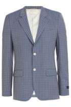 Marc Jacobs Marc Jacobs Checked Wool Blazer - Grey